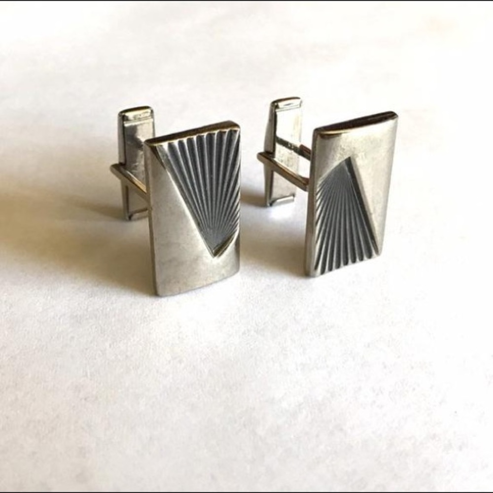 Vintage 1940s Geometric Cufflinks